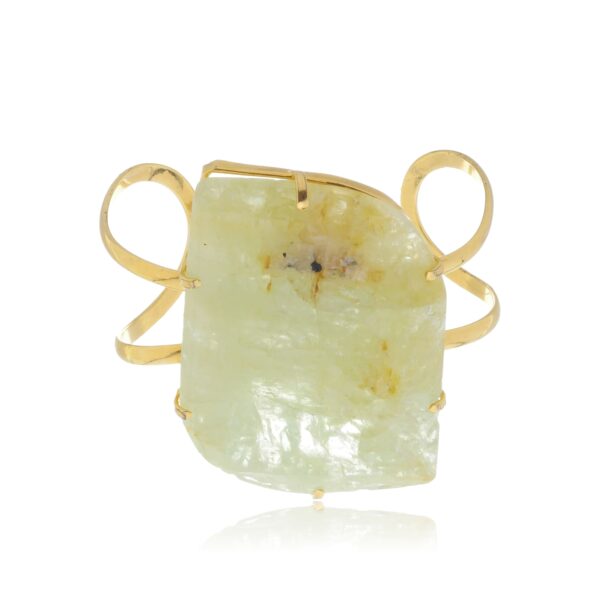 BRACELETE DE  PEDRA NATURAL CORA ÀGUA MARINHA BANHADO À OURO 18K