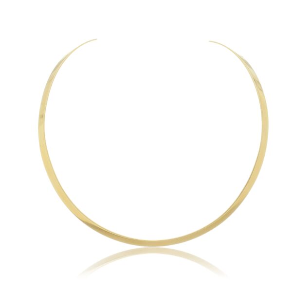 GARGANTILHA ARO LISO MANU BANHADO À OURO 18K