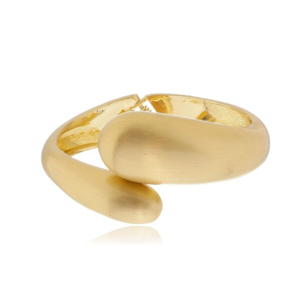 BRACELETE GOTA FOSCO BANHADO À OURO 18K