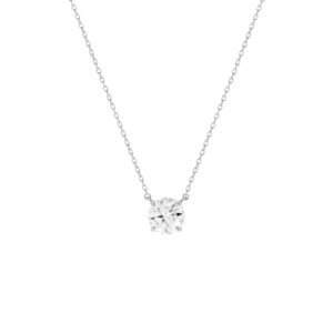 COLAR PONTO DE LUZ MOISSANITE PRATA 925