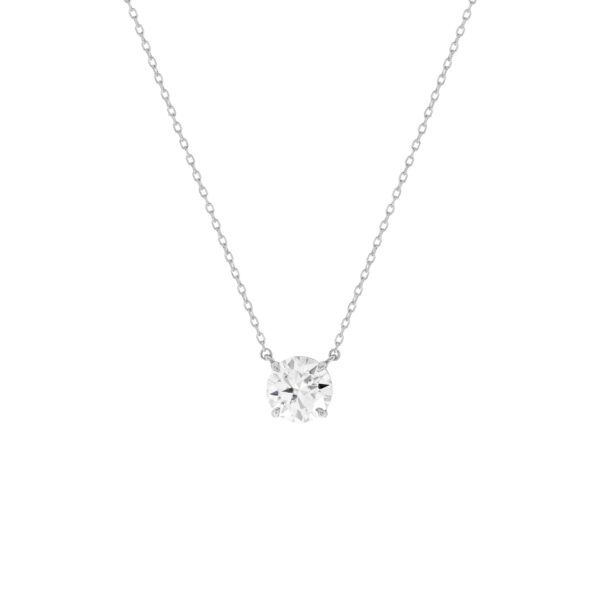 COLAR PONTO DE LUZ MOISSANITE PRATA 925